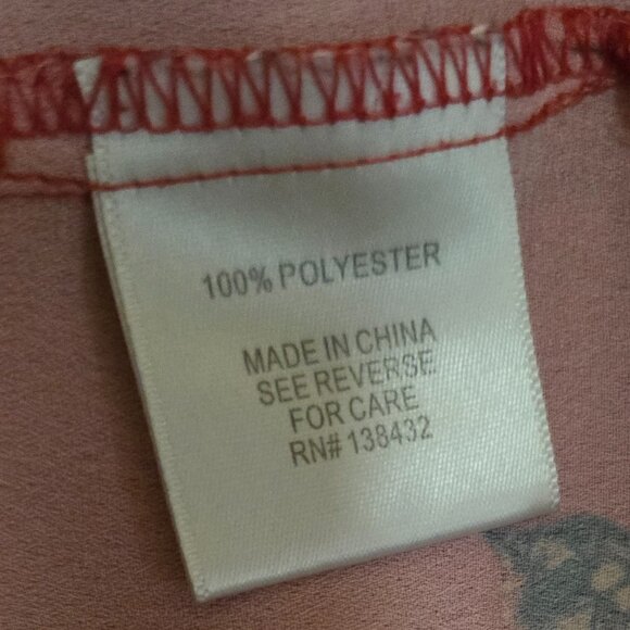 MODCLOTH - Minor Damange -  Cat Print Tank Top Collared V Neck Blouse in‎ Red 1X - Picture 7 of 11